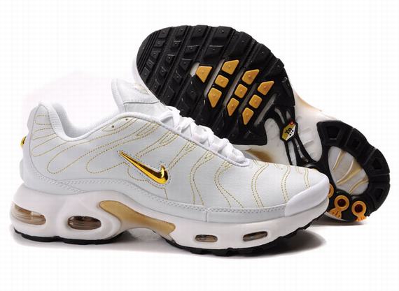 New Men'S Nike Air Max Tn Lightgrey/Gold